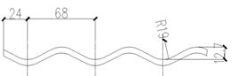  TF steel silo corrugated panel