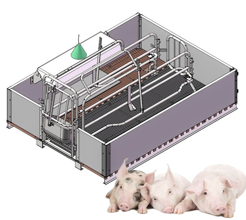 Sow feeding fence floor roll forming line 